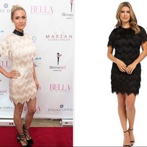 NEW Rebecca Minkoff black western Fringe Dress